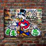 Scrooge McDuck HD Canvas Print Home Decor Paintings Wall Art Pictures