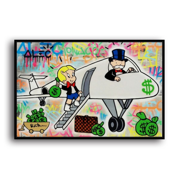 Rich man's plane HD Canvas Print Home Decor Paintings Wall Art Pictures