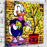 Scrooge McDuck's cash cow HD Canvas Print Home Decor Paintings Wall Art Pictures