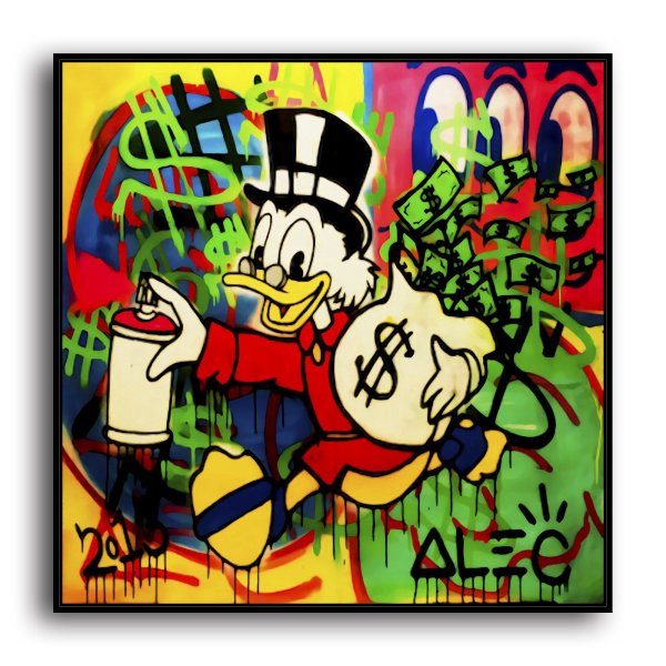 Scrooge McDuck HD Canvas Print Home Decor Paintings Wall Art Pictures