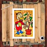 Scrooge McDuck's cash cow HD Canvas Print Home Decor Paintings Wall Art Pictures