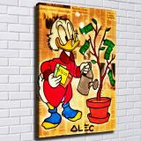 Scrooge McDuck's cash cow HD Canvas Print Home Decor Paintings Wall Art Pictures