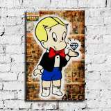 Rich little master HD Canvas Print Home Decor Paintings Wall Art Pictures