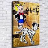 Little master dog HD Canvas Print Home Decor Paintings Wall Art Pictures