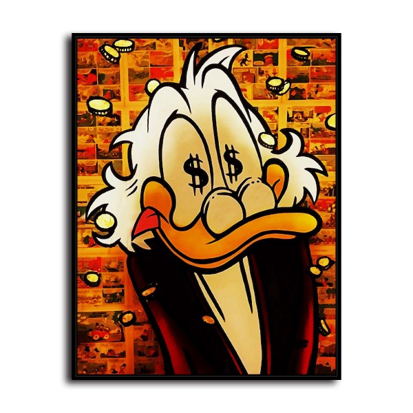 Scrooge McDuck HD Canvas Print Home Decor Paintings Wall Art Pictures