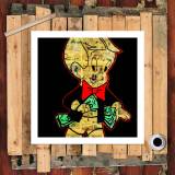 Rich little master HD Canvas Print Home Decor Paintings Wall Art Pictures