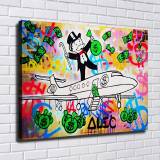 Rich man's plane HD Canvas Print Home Decor Paintings Wall Art Pictures