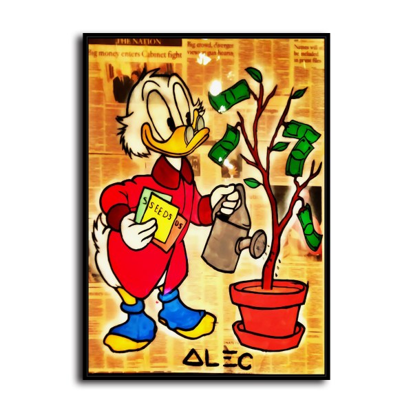 Scrooge McDuck's cash cow HD Canvas Print Home Decor Paintings Wall Art Pictures