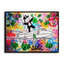 Rich man's plane HD Canvas Print Home Decor Paintings Wall Art Pictures