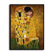 The Kiss Gustav Klimt HD Canvas Print Home Decor Paintings Wall Art Pictures