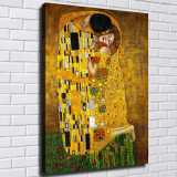 The Kiss Gustav Klimt HD Canvas Print Home Decor Paintings Wall Art Pictures