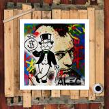 Abstract and rich man HD Canvas Print Home Decor Paintings Wall Art Pictures