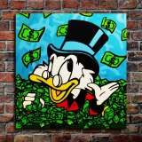 Scrooge McDuck HD Canvas Print Home Decor Paintings Wall Art Pictures