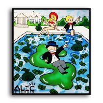 Rich man pool HD Canvas Print Home Decor Paintings Wall Art Pictures