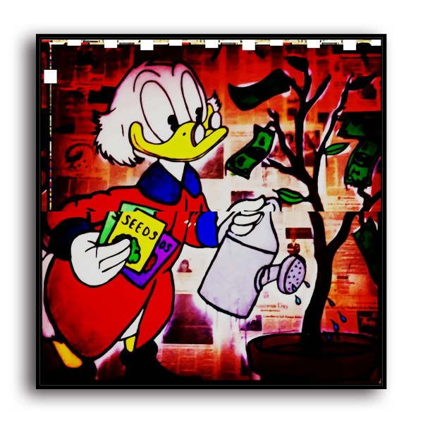 Scrooge McDuck HD Canvas Print Home Decor Paintings Wall Art Pictures