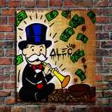 Rich man HD Canvas Print Home Decor Paintings Wall Art Pictures