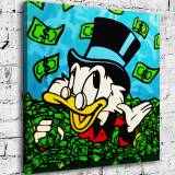 Scrooge McDuck HD Canvas Print Home Decor Paintings Wall Art Pictures