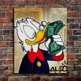 Scrooge McDuck HD Canvas Print Home Decor Paintings Wall Art Pictures