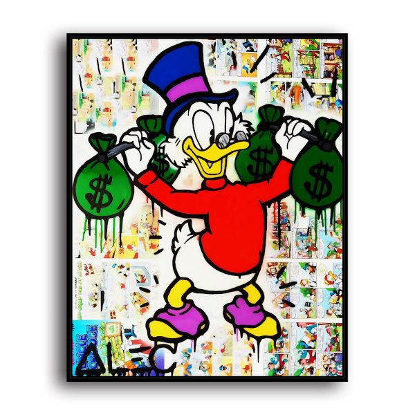 Scrooge McDuck HD Canvas Print Home Decor Paintings Wall Art Pictures