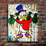 Scrooge McDuck HD Canvas Print Home Decor Paintings Wall Art Pictures