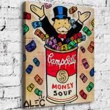 Money soup HD Canvas Print Home Decor Paintings Wall Art Pictures