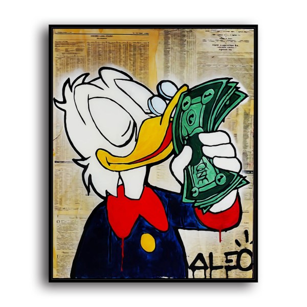 Scrooge McDuck HD Canvas Print Home Decor Paintings Wall Art Pictures