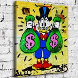 Scrooge McDuck HD Canvas Print Home Decor Paintings Wall Art Pictures