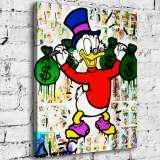 Scrooge McDuck HD Canvas Print Home Decor Paintings Wall Art Pictures