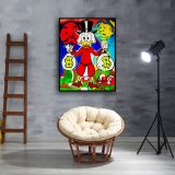 Scrooge McDuck HD Canvas Print Home Decor Paintings Wall Art Pictures