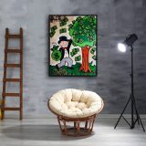 Master and cash cow HD Canvas Print Home Decor Paintings Wall Art Pictures