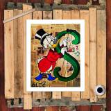 Scrooge McDuck HD Canvas Print Home Decor Paintings Wall Art Pictures