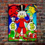 Scrooge McDuck HD Canvas Print Home Decor Paintings Wall Art Pictures