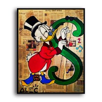 Scrooge McDuck HD Canvas Print Home Decor Paintings Wall Art Pictures