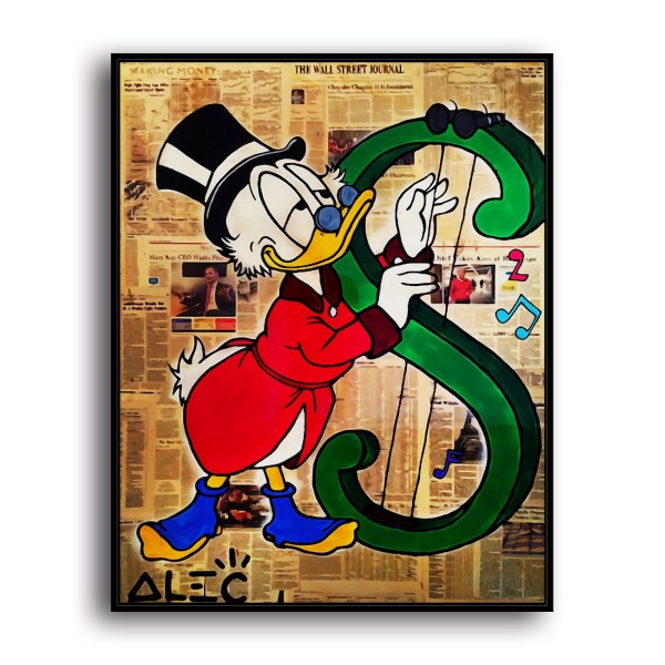 Scrooge McDuck HD Canvas Print Home Decor Paintings Wall Art Pictures