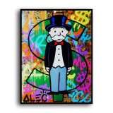 Colorful rich man HD Canvas Print Home Decor Paintings Wall Art Pictures