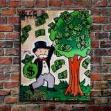 Master and cash cow HD Canvas Print Home Decor Paintings Wall Art Pictures