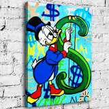 Scrooge McDuck HD Canvas Print Home Decor Paintings Wall Art Pictures