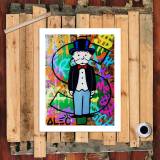 Colorful rich man HD Canvas Print Home Decor Paintings Wall Art Pictures