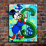 Scrooge McDuck HD Canvas Print Home Decor Paintings Wall Art Pictures