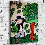 Master and cash cow HD Canvas Print Home Decor Paintings Wall Art Pictures