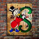 Scrooge McDuck HD Canvas Print Home Decor Paintings Wall Art Pictures