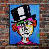 Abstract high hat HD Canvas Print Home Decor Paintings Wall Art Pictures