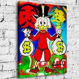 Scrooge McDuck HD Canvas Print Home Decor Paintings Wall Art Pictures