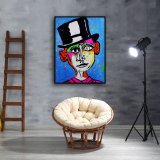 Abstract high hat HD Canvas Print Home Decor Paintings Wall Art Pictures