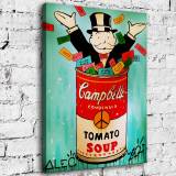 Rich people in cans HD Canvas Print Home Decor Paintings Wall Art Pictures