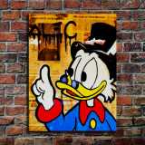 Scrooge McDuck HD Canvas Print Home Decor Paintings Wall Art Pictures