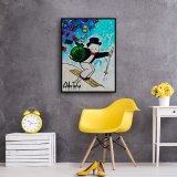 Master is skiing HD Canvas Print Home Decor Paintings Wall Art Pictures