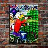 Scrooge McDuck HD Canvas Print Home Decor Paintings Wall Art Pictures