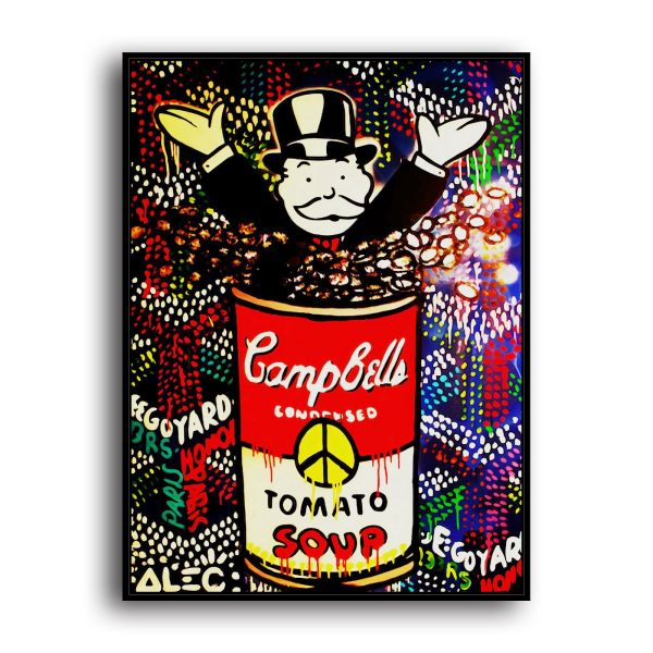 Rich people in cans HD Canvas Print Home Decor Paintings Wall Art Pictures