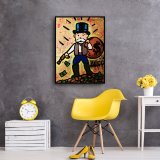 Hardworking rich man HD Canvas Print Home Decor Paintings Wall Art Pictures